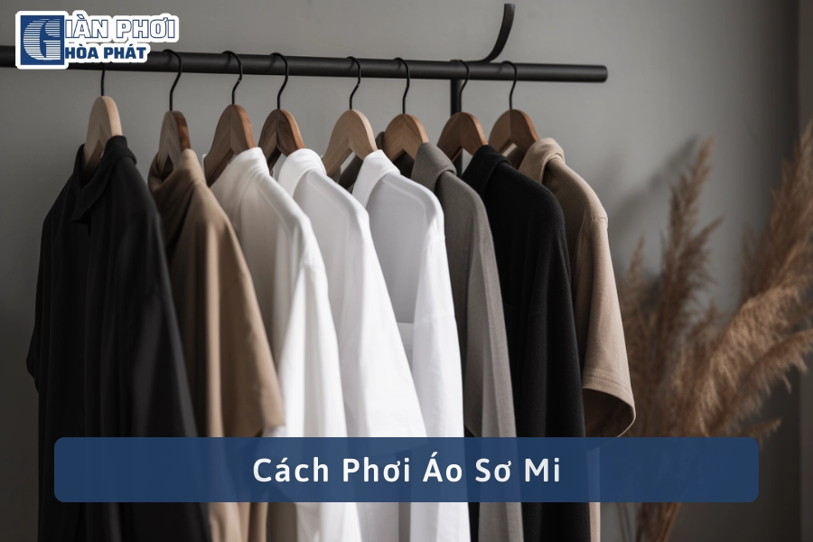 Phơi áo sơ mi lộn ngược là cách phơi quần áo rất phổ biến