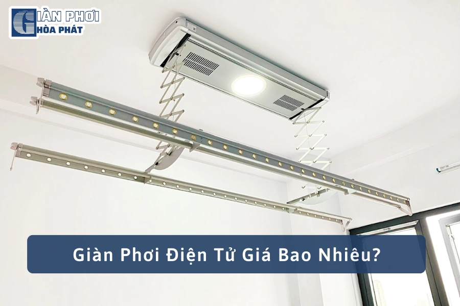 giàn phơi điện tử giá bao nhiêu