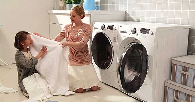 máy giặt sấy khô không cần phơi